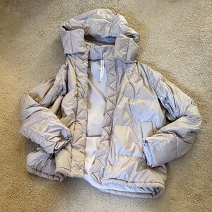 Lululemon Athletica Light Gray Puffer Jacket